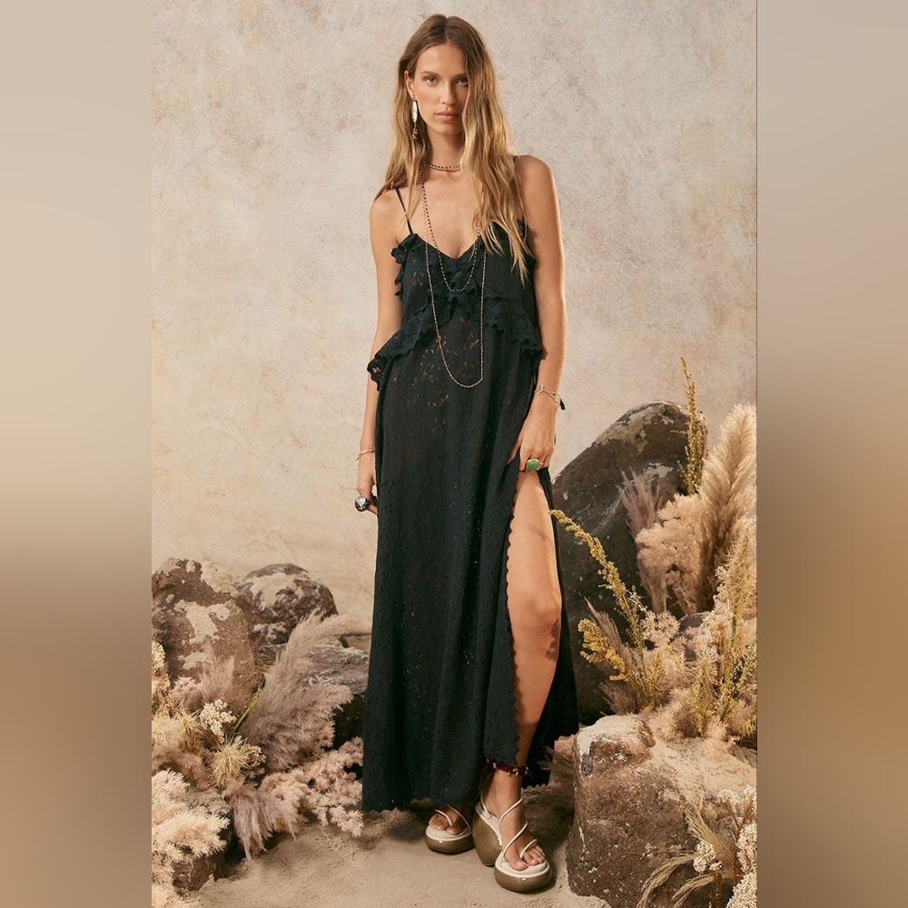 Spell Black Lace Maxi Dress - Picture 3 of 12